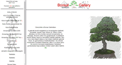 Desktop Screenshot of bonsaigallery.hu